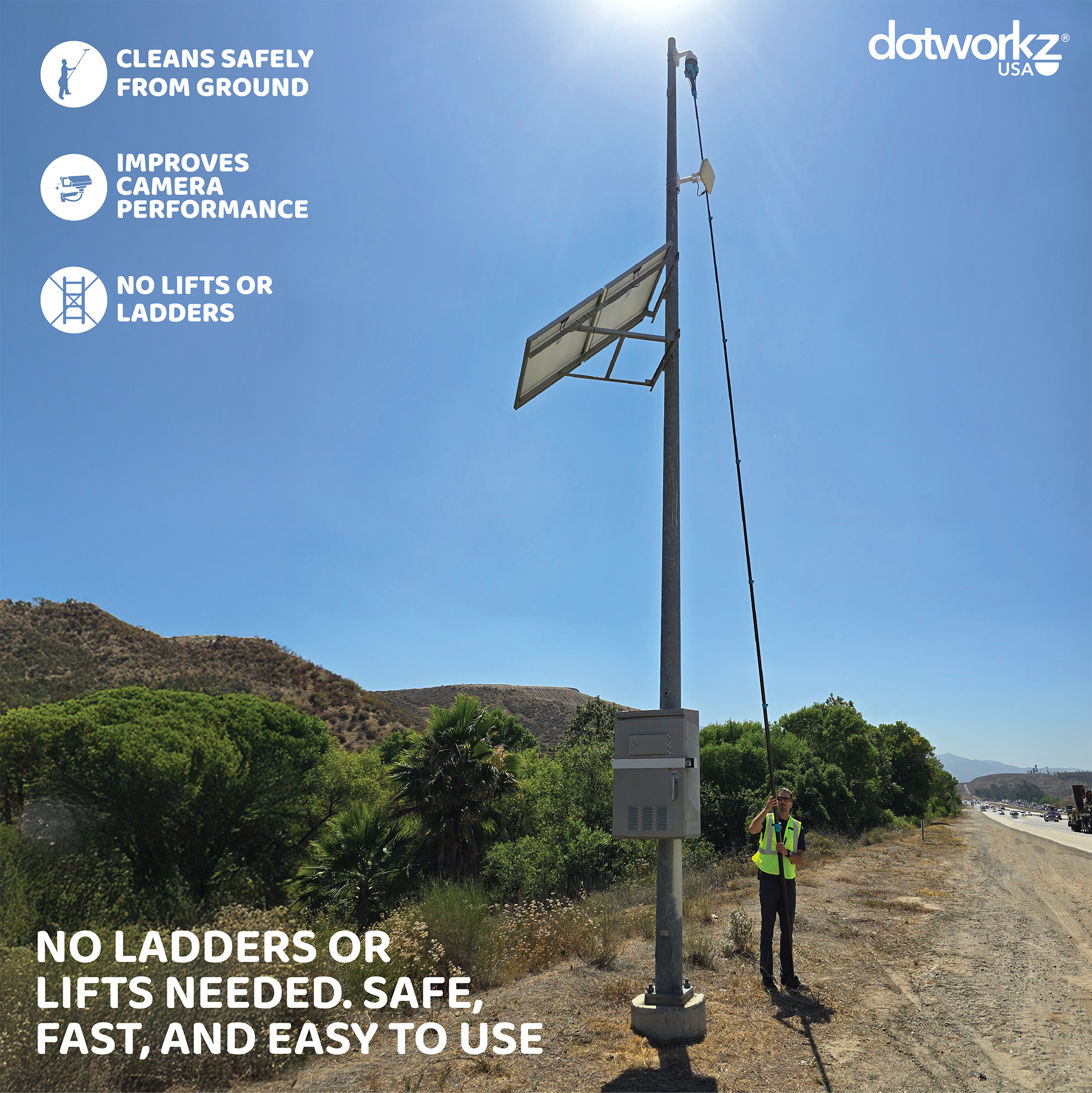 DomeWizard PRO™ 40FT Security Camera Cleaning Kit - Dotworkz