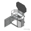 Boîtier de caméra de vidéosurveillance POD BOB (Bi-Ocular Box) IP66 (BOB-BASE) 