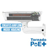 S-type IP66 Tornado PoE+ camerabehuizing en roestvrijstalen arm (ST-TR-POE-P-SS)