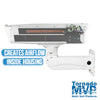S-Type IP66 Tornado 2-Fan Camera Housing and Stainless Steel Arm (ST-TR-MVP-SS) - Dotworkz Systems